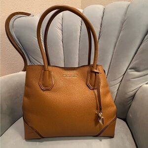 Michael Kors Brown Leather Tote Bag